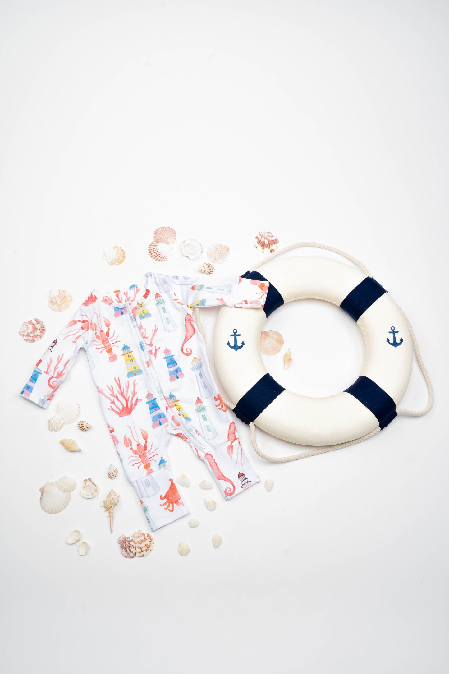 Double Zip One-Piece PJ - Montauk Sea