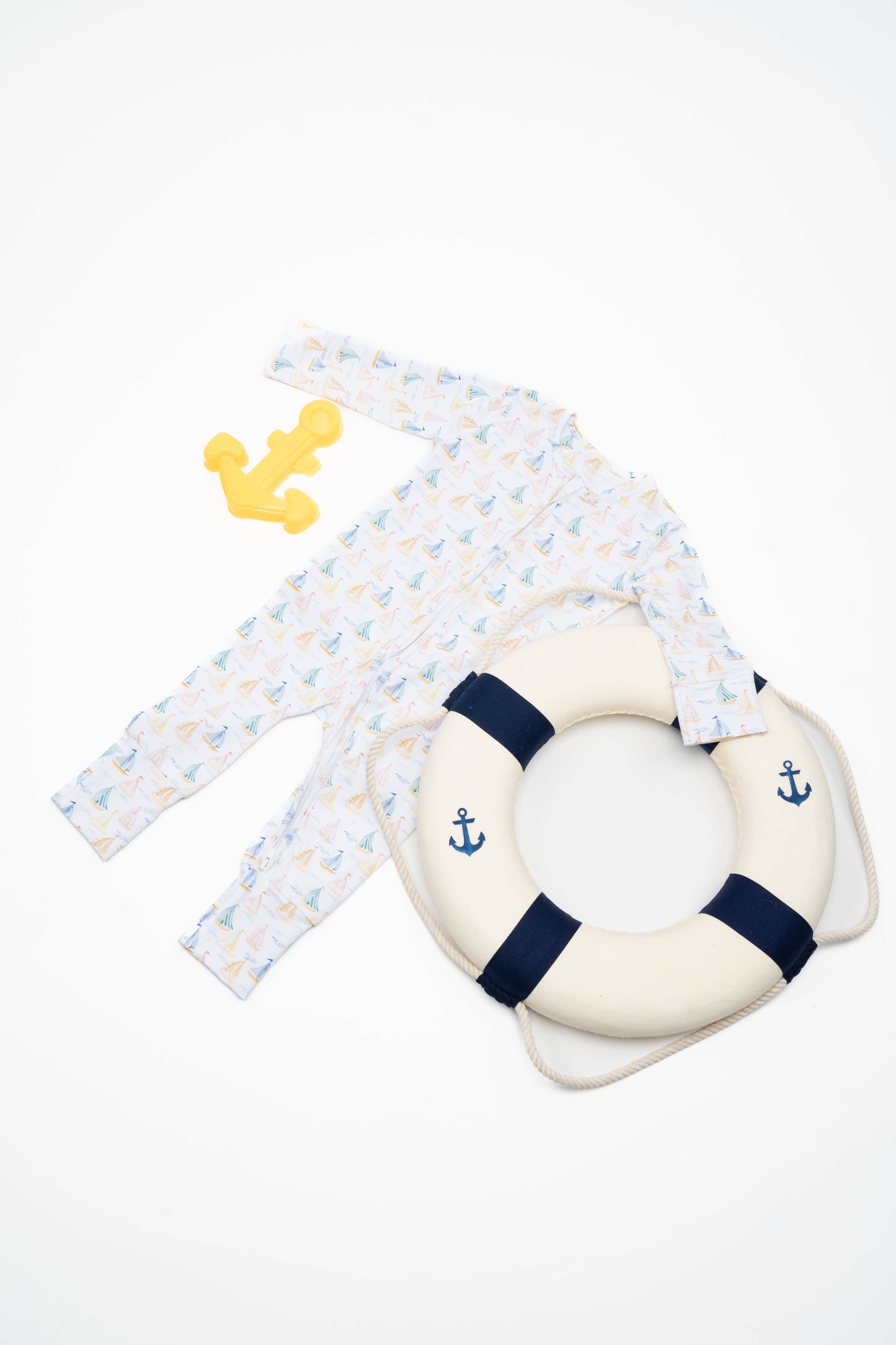 Double Zip One-Piece PJ - Set Sail