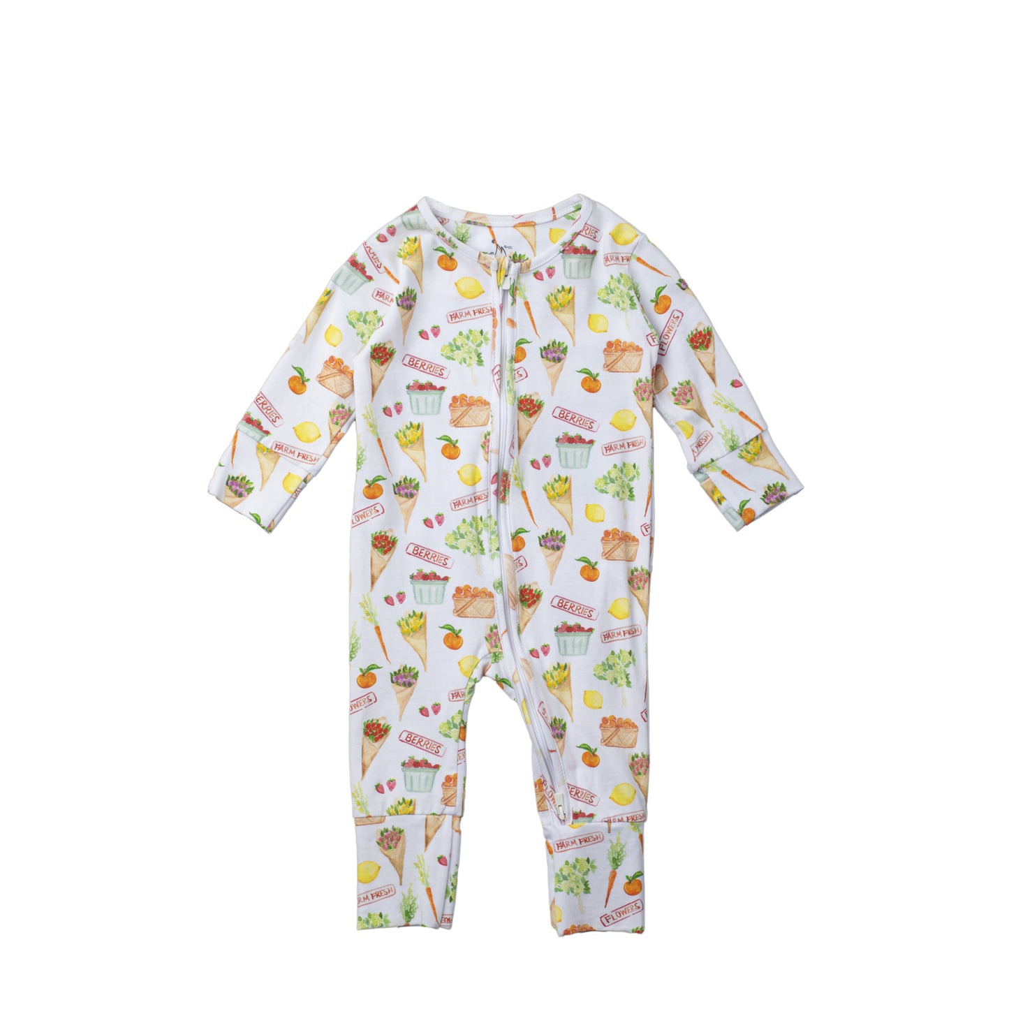 Double Zip One-Piece PJ - Farm Fresh