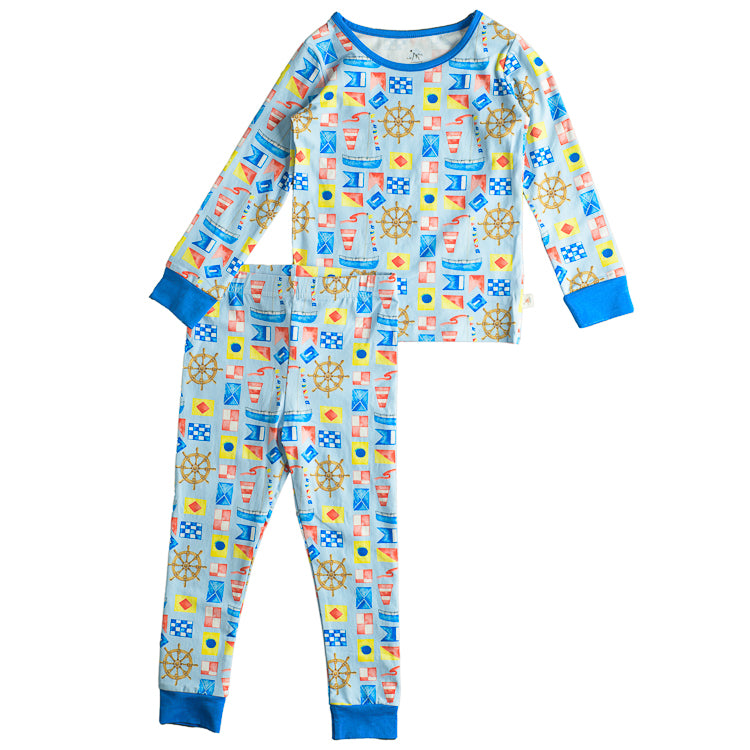 Two-Piece Long Sleeve Toddler Pajamas - Regatta