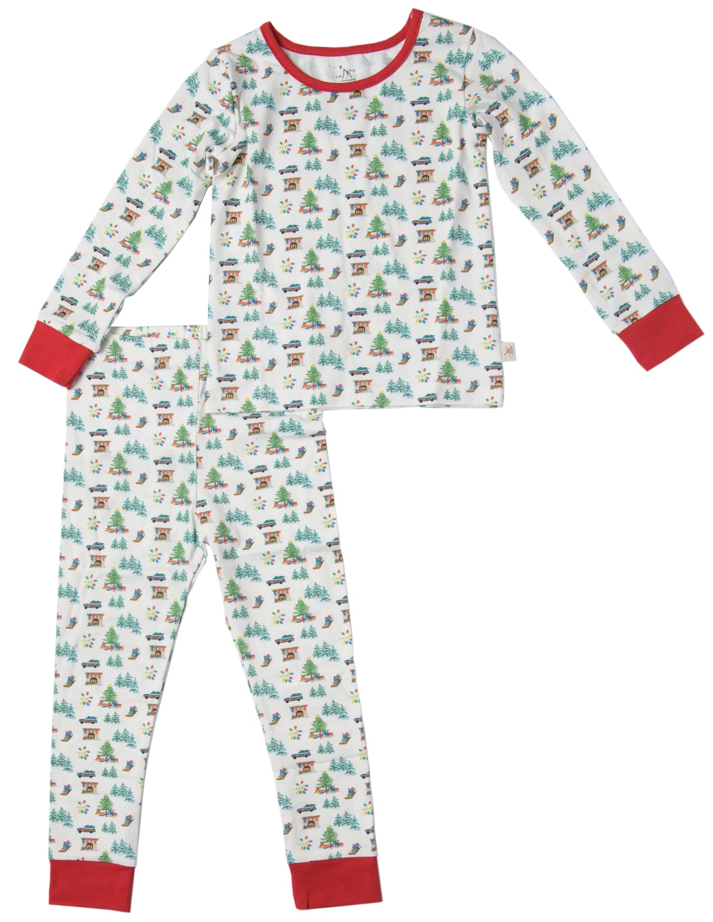 Two-Piece Long Sleeve Toddler Pajamas - Holiday Fun
