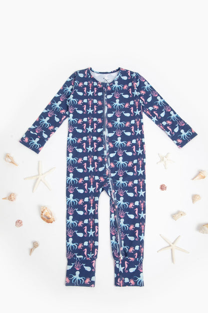 Double Zip One-Piece PJ - Down Under
