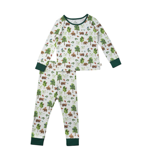 Two-Piece Long Sleeve Toddler Pajamas - Bear Hunt