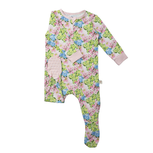 Double Zip Footed One-Piece PJ - Amagansett Bouquet