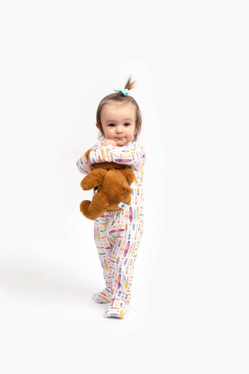 Double Zip One-Piece PJ - Surfs Up