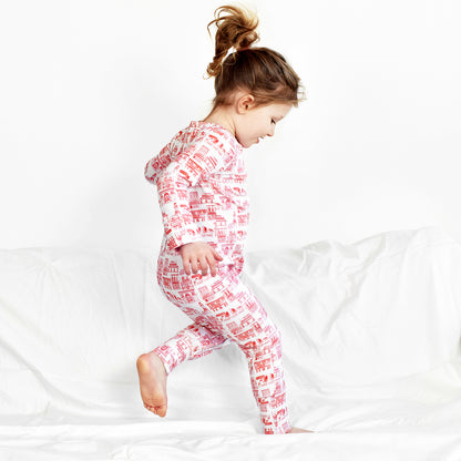 Double Zip One-Piece PJ - Sites and Shops Toile