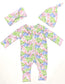 Double Zip One-Piece PJ - Amagansett Bouquet