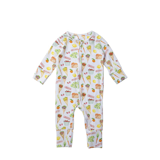 Double Zip One-Piece PJ - Farm Fresh