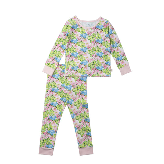 Two-Piece Long Sleeve Toddler Pajamas - Amagansett Bouquet