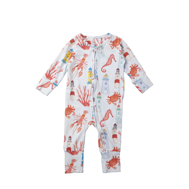 Double Zip One-Piece PJ - Montauk Sea