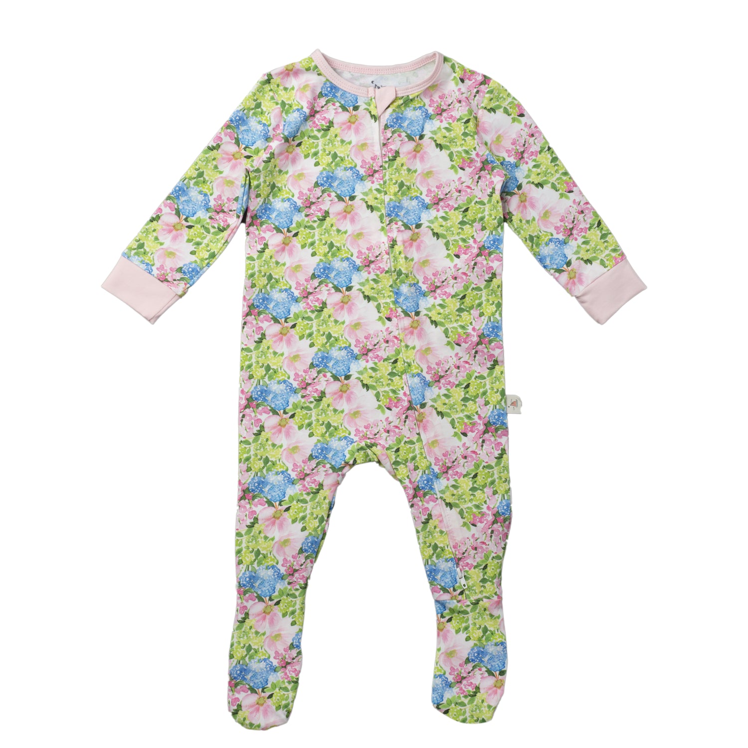 Double Zip Footed One-Piece PJ - Amagansett Bouquet